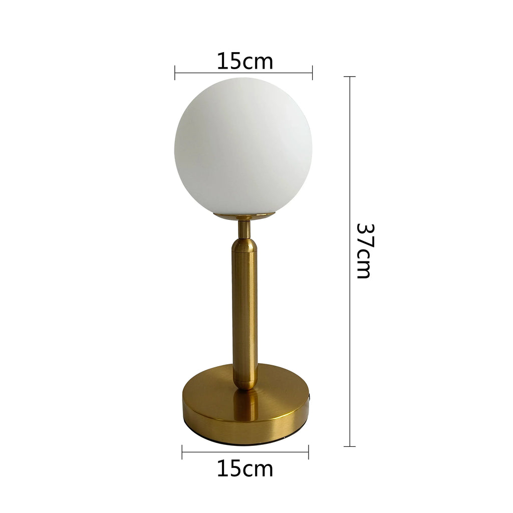 OrbGlow Elegant Glass Ball Table Lamp – Modern Lighting for a Sophisticated Ambiance