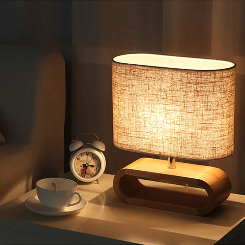 NordicWood Elegant Scandinavian Wooden Table Lamp – Warm Ambient Lighting for a Cozy Atmosphere