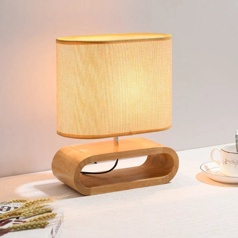 NordicWood Elegant Scandinavian Wooden Table Lamp – Warm Ambient Lighting for a Cozy Atmosphere
