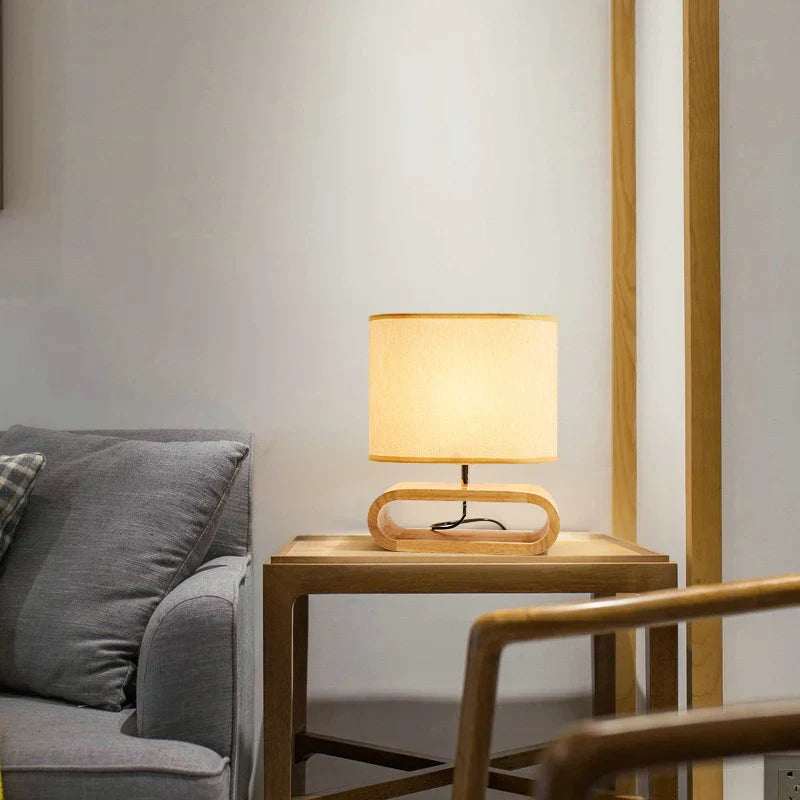 NordicWood Elegant Scandinavian Wooden Table Lamp – Warm Ambient Lighting for a Cozy Atmosphere
