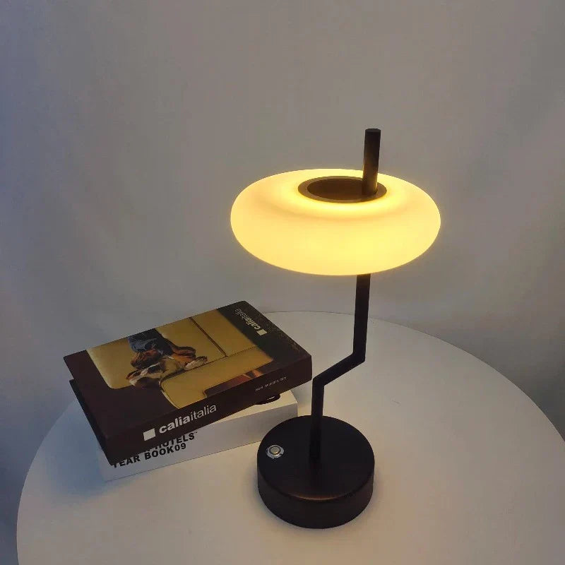 RotateGlimmer Touch-Control LED Table Lamp – Easy Ambient Desk Lighting