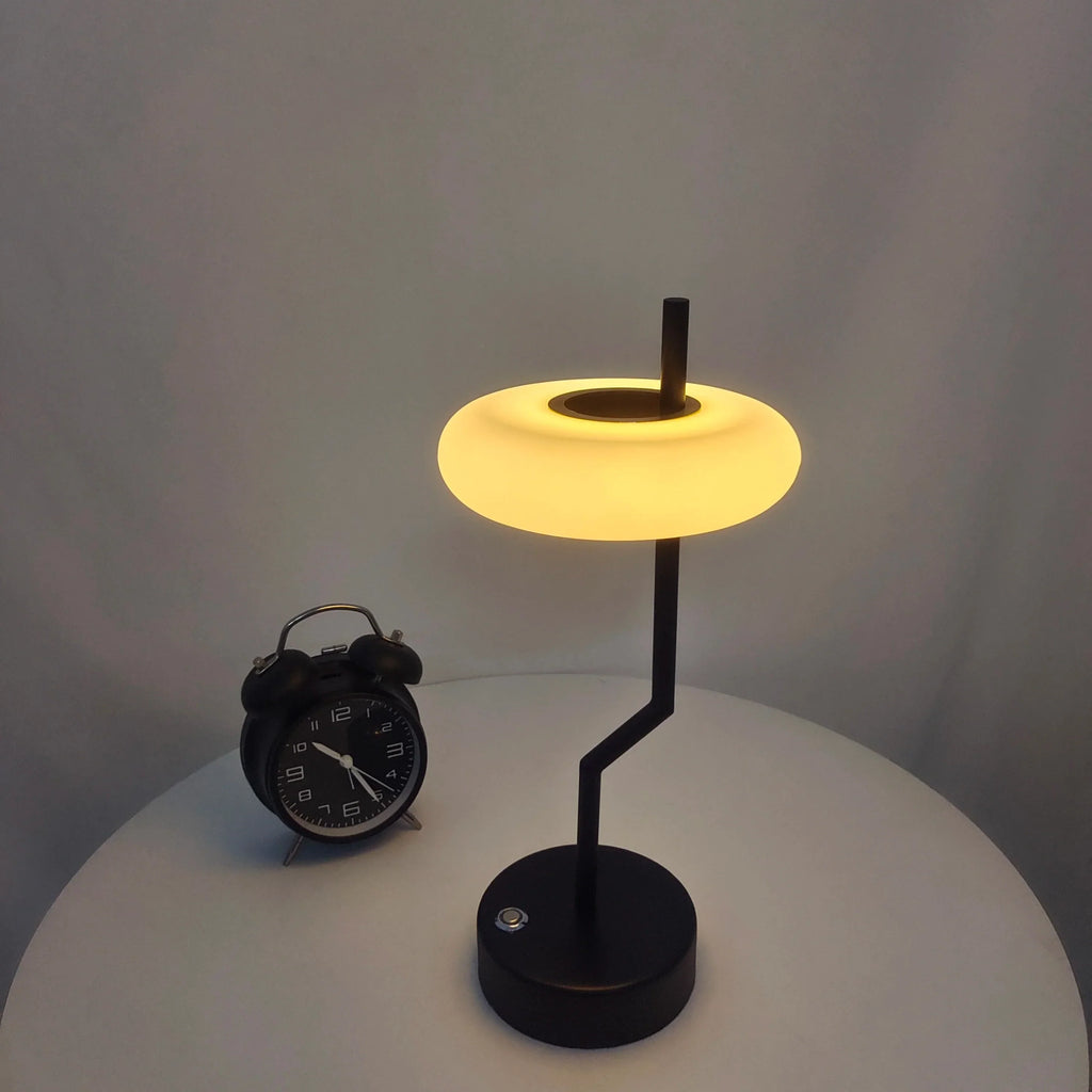 RotateGlimmer Touch-Control LED Table Lamp – Easy Ambient Desk Lighting