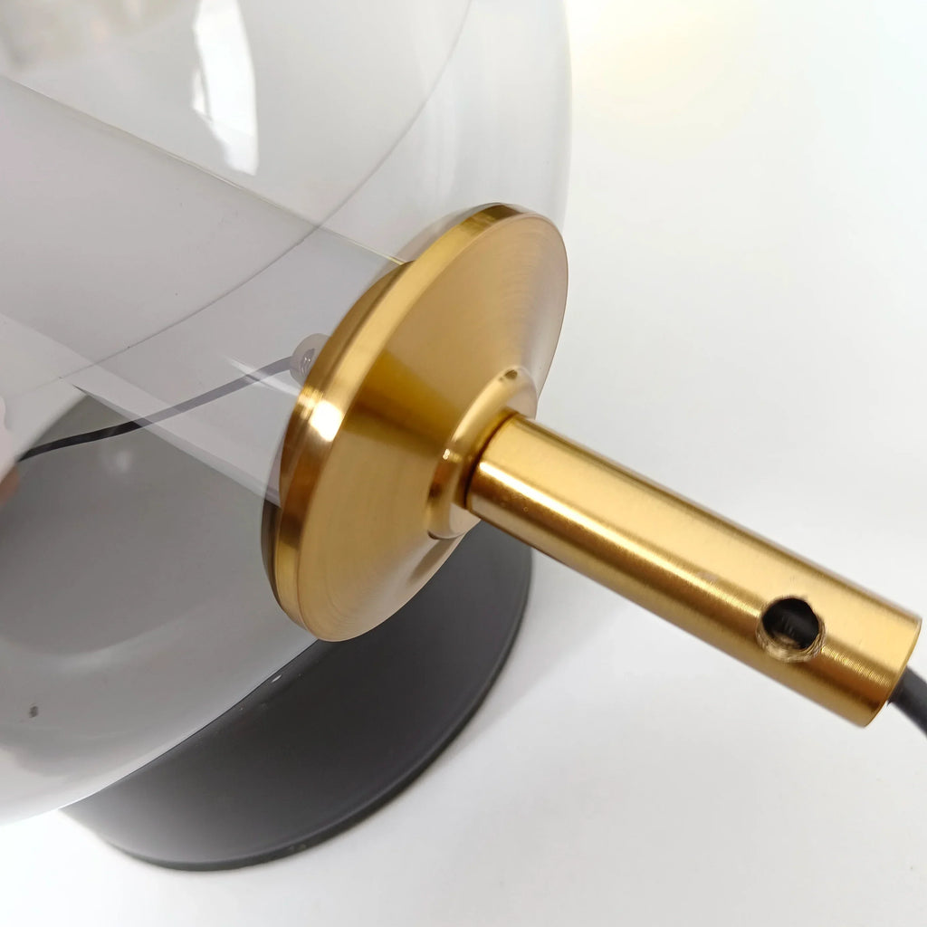 RadiantRevival Retro Glass Table Lamp – Elegant Vintage Lighting for Warm Home Décor