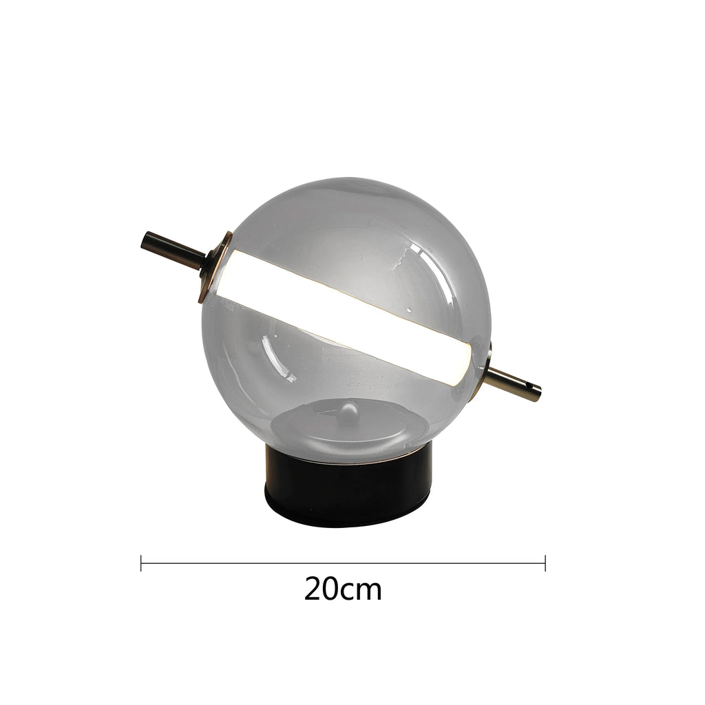 RadiantRevival Retro Glass Table Lamp – Elegant Vintage Lighting for Warm Home Décor