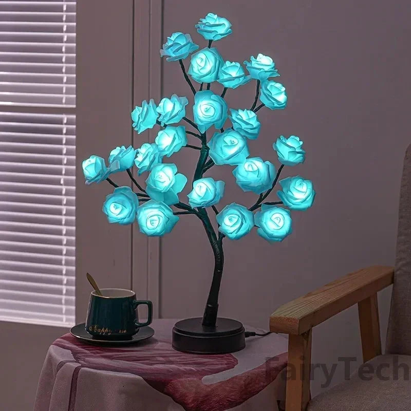 RosyGlow – Romantic Rose Flower Table Lamp for an Elegant & Cozy Ambiance