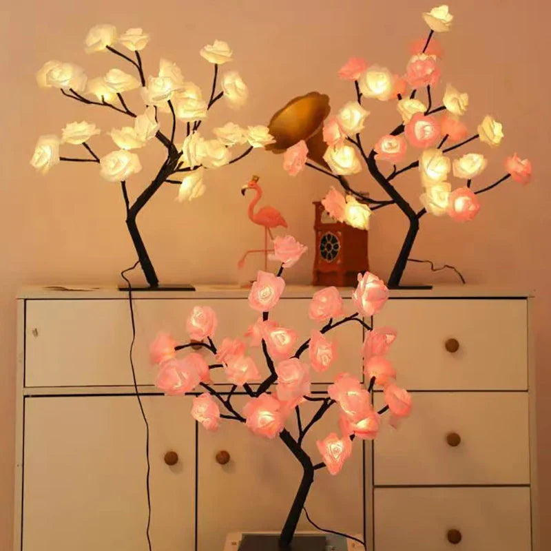 RosyGlow – Romantic Rose Flower Table Lamp for an Elegant & Cozy Ambiance
