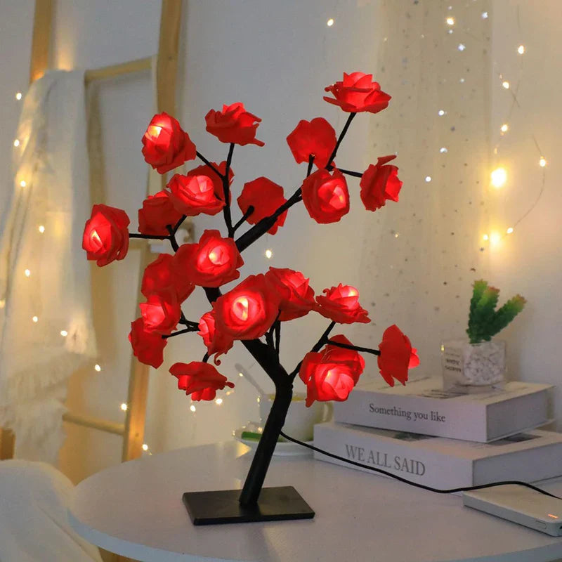 RosyGlow – Romantic Rose Flower Table Lamp for an Elegant & Cozy Ambiance