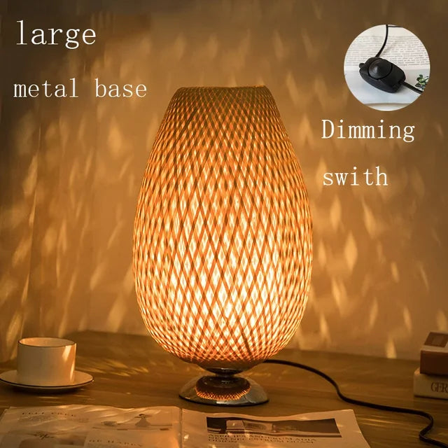 Antique Bamboo Vintage Bamboo Table Lamp – Elegant & Classic Lighting for Timeless Home Decor