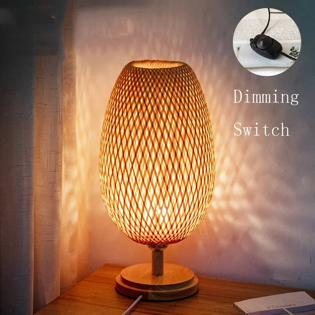 Antique Bamboo Vintage Bamboo Table Lamp – Elegant & Classic Lighting for Timeless Home Decor