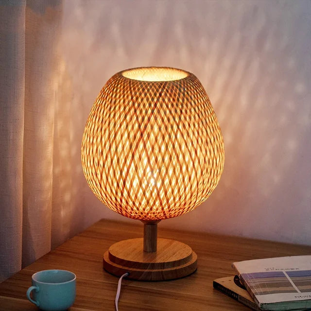 Antique Bamboo Vintage Bamboo Table Lamp – Elegant & Classic Lighting for Timeless Home Decor