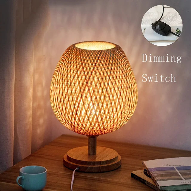 Antique Bamboo Vintage Bamboo Table Lamp – Elegant & Classic Lighting for Timeless Home Decor