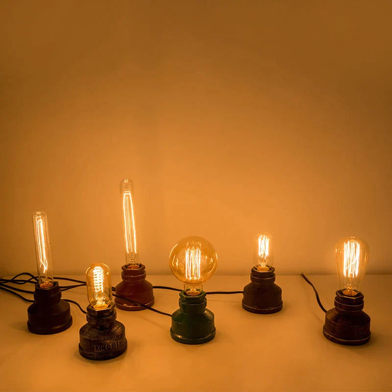 AquaCraft Industrial Pipe Lamp – Unique Steampunk Design with Functional Style