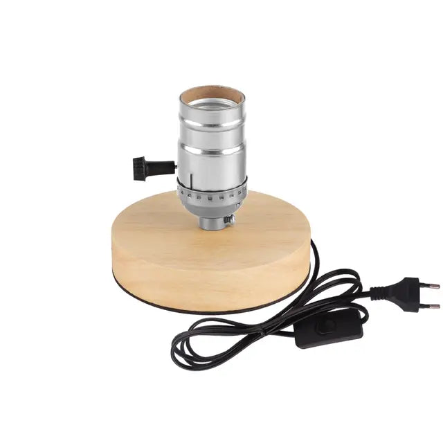 WoodWhimsy – Retro Wooden Decorative Table Lamp for a Warm & Cozy Ambiance