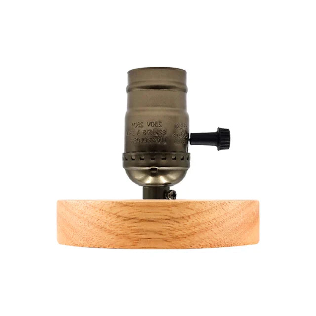 WoodWhimsy – Retro Wooden Decorative Table Lamp for a Warm & Cozy Ambiance