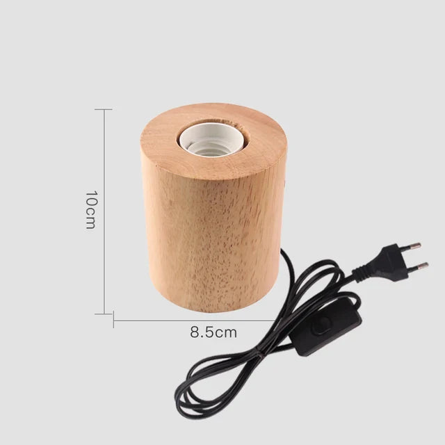 WoodWhimsy – Retro Wooden Decorative Table Lamp for a Warm & Cozy Ambiance