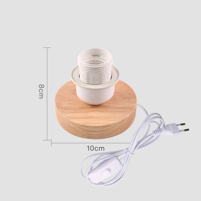 WoodWhimsy – Retro Wooden Decorative Table Lamp for a Warm & Cozy Ambiance