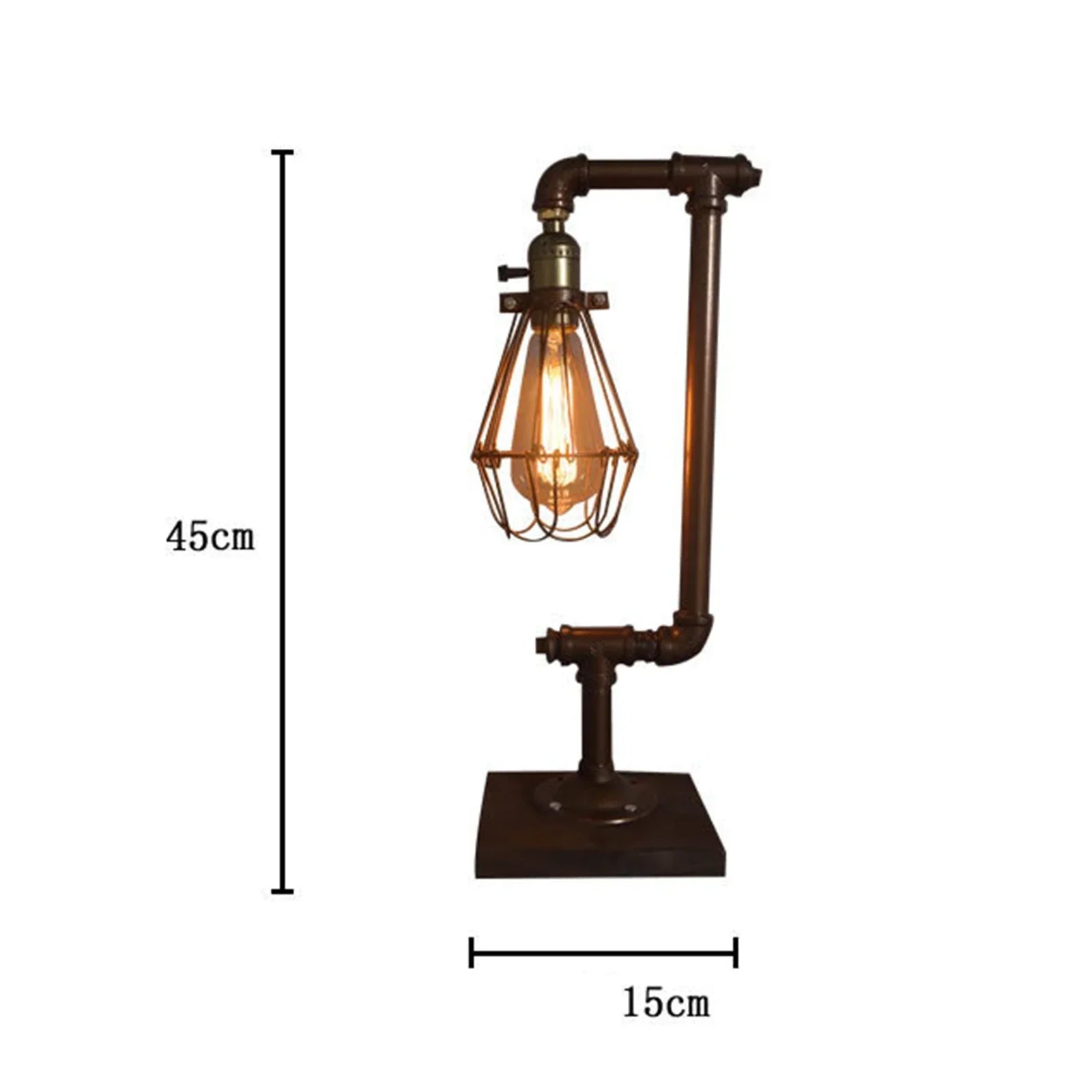 Vintage Metal Table Lamp – Elegant Timeless Lighting for Classic Home Décor