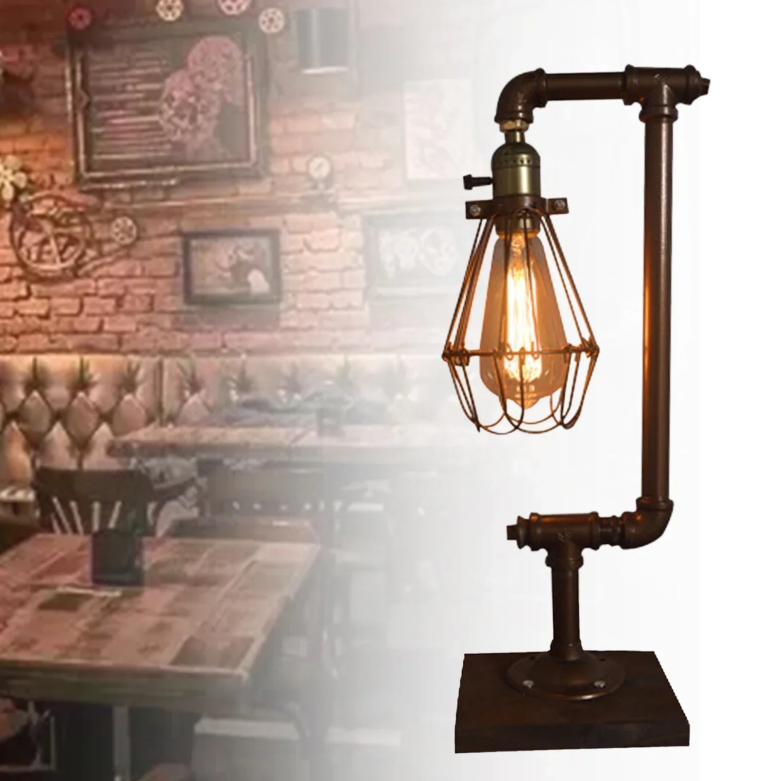 Vintage Metal Table Lamp – Elegant Timeless Lighting for Classic Home Décor