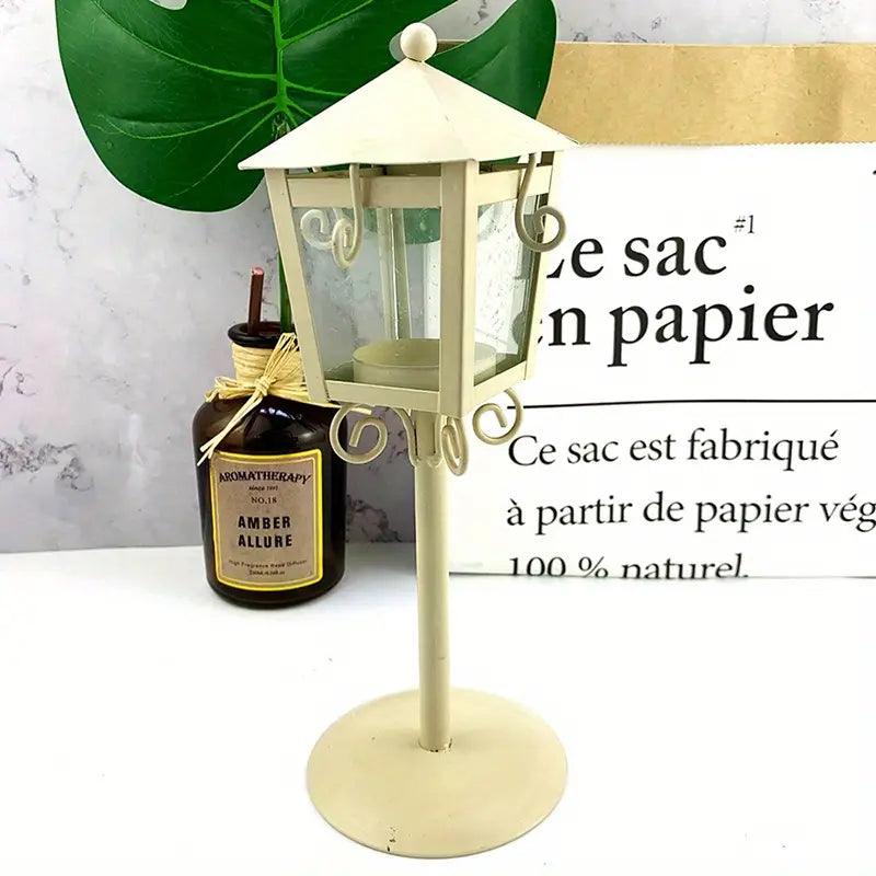 City Light Retro Candle Holder – Elegant Lantern for Garden, Patio & Home Décor