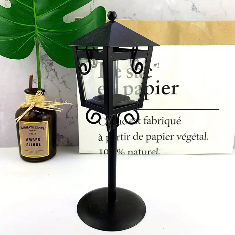 City Light Retro Candle Holder – Elegant Lantern for Garden, Patio & Home Décor