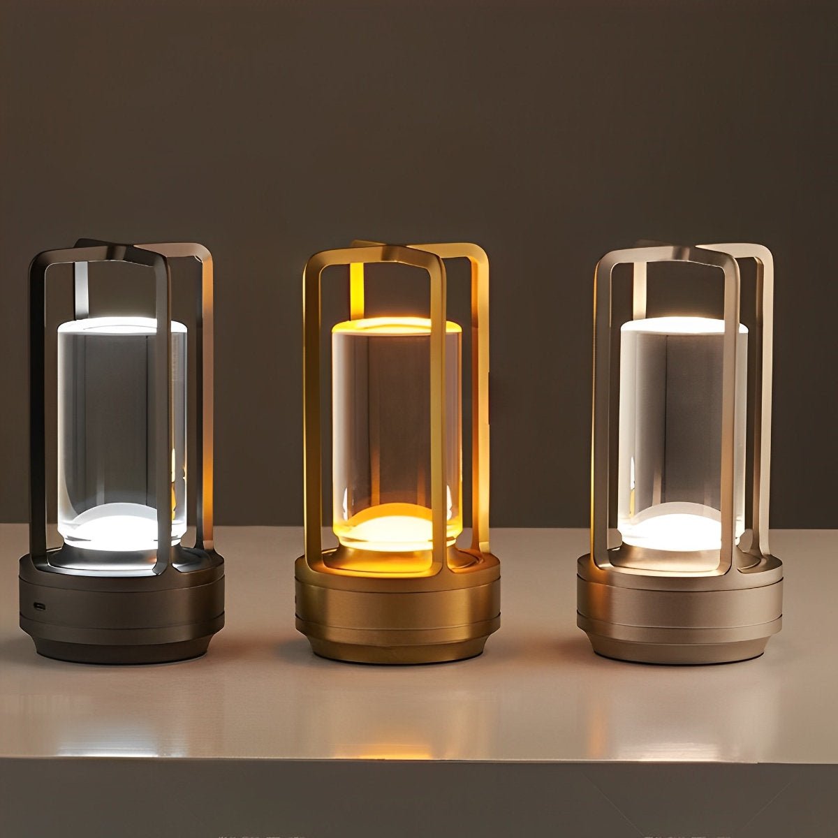 Wireless Portable LED Table Lamp – Touch Control Bedside Lamp, Adjustable Brightness, Rechargeable Night Light