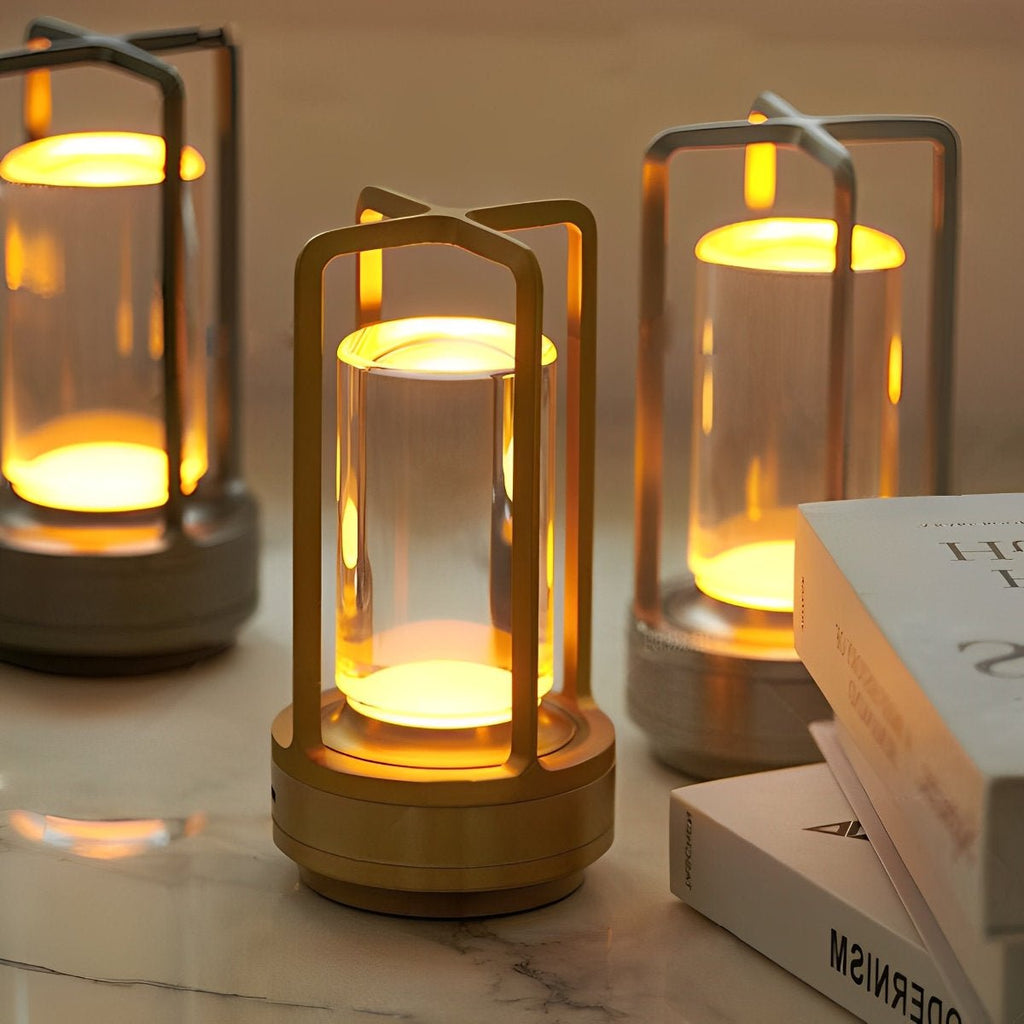 Wireless Portable LED Table Lamp – Touch Control Bedside Lamp, Adjustable Brightness, Rechargeable Night Light