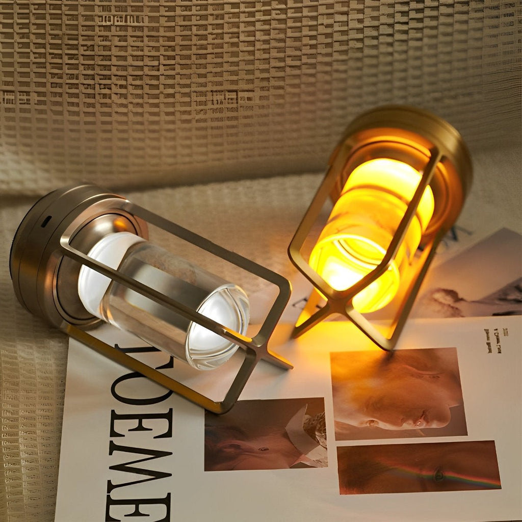 Wireless Portable LED Table Lamp – Touch Control Bedside Lamp, Adjustable Brightness, Rechargeable Night Light