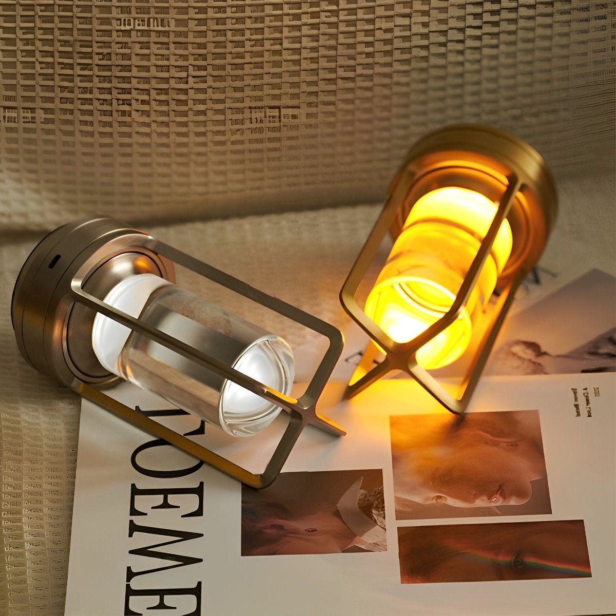 Wireless Portable LED Table Lamp – Touch Control Bedside Lamp, Adjustable Brightness, Rechargeable Night Light